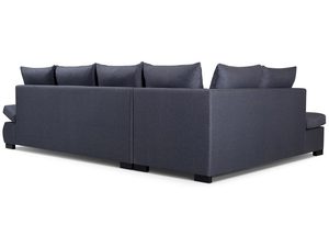 Miniaturka 3 - Wygodny narożnik z poduszkami szary tył NAOMI