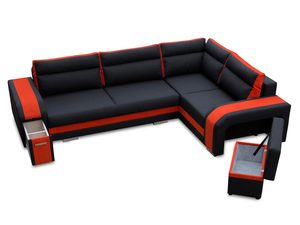 Miniaturka 1 - Narożnik ze Schowkiem i Pufą AVA