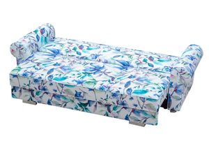 Miniaturka 2 - Sofa w kwiaty rozkładana białe tło PLATO