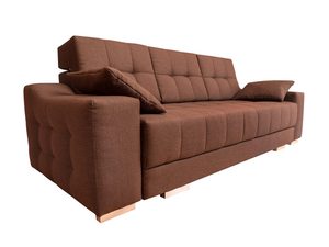 Miniaturka 17 - Sofa 2 Osobowa z Funkcją Spania brąz białe tło GRANDE