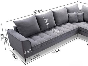 Miniaturka 5 - Narożnik w Stylu Skandynawskim wymiary VICTORIA