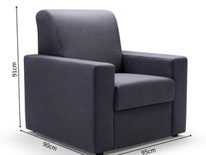 Miniaturka 4 - Fotel ze Schowkiem wymiary MARTON