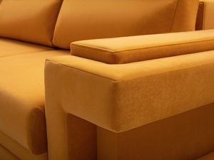 Miniaturka 8 - Narożnik z Funkcją Spania Codziennego żółty podłokietnik ZENO