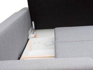 Miniaturka 3 - Wygodny Narożnik do Spania popiel otwarty schowek TAYLOR