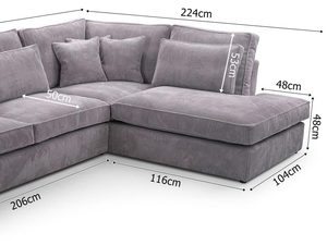 Miniaturka 6 - Duży Narożnik do Salonu wymiary VERA