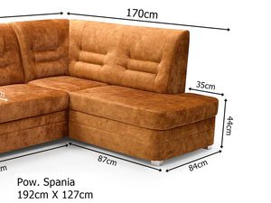 Miniaturka 6 - Narożnik z Pojemnikiem wymiary IRENE