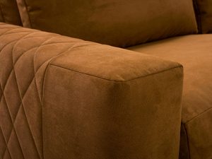 Miniaturka 6 - Narożnik z Zagłówkami i Chromowanymi Nóżkami zbliżenie BRUCE