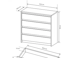 Miniaturka 1 - Komoda do sypialni OLSEN