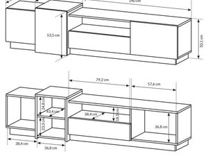 Miniaturka 3 - Nowoczesna meblościanka MAILS