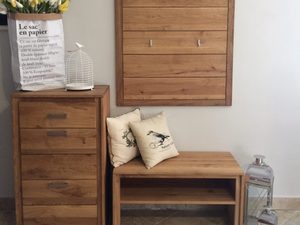 Miniaturka 2 - Szafka drewniana na buty aranżacja