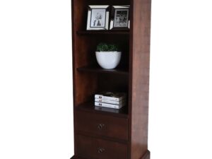 Miniaturka 1 - Regał z Drewna prawy profil białe tło LOGAN