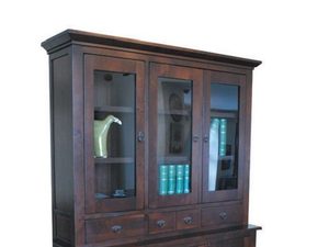 Miniaturka 1 - Kredens drewniany ciemny białe tło FELIX