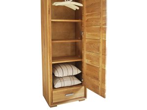 Miniaturka 1 - Szafa pojedyncza dębowa otwarta białe tło ALAMOS