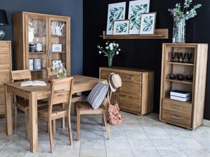 Miniaturka 3 - Niski Regał Słupek Dębowy ALAMOS aranzacja