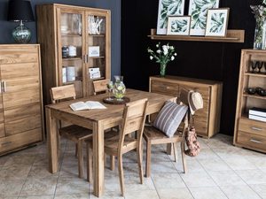 Miniaturka 4 - Wysoka Drewniana Komoda ALAMOS aranżacja