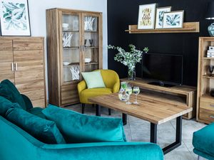 Miniaturka 4 - Niska Witryna Słupek Dębowa ALAMOS aranzacja