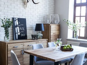 Miniaturka 2 - Stół drewniany do salonu aranżacja ALAMOS