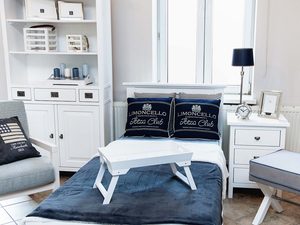 Miniaturka 11 - Meble drewniane białe do sypialni aranżacja MENDOZ