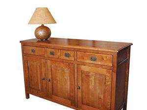 Miniaturka 1 - Komoda Drewniana w Klasycznym Stylu MENDOZ białe tło