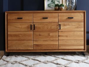 Miniaturka 1 - Duża Dębowa Komoda ALAMOS LOFT aranżacja