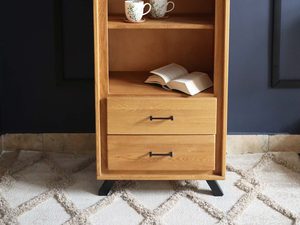 Miniaturka 1 - Drewniany Regał z Szufladami aranżacja ALAMOS LOFT