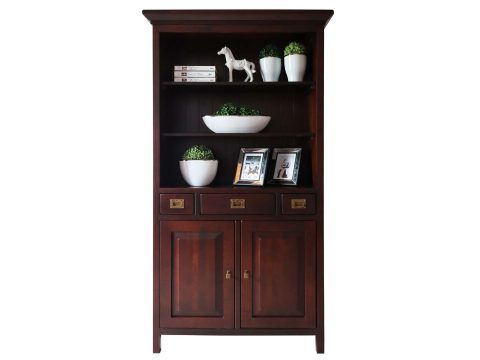 Drewniany Regał z Szafkami MENDOZ