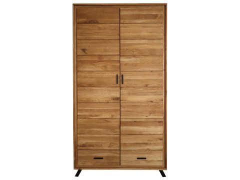 Dębowa Szafa Dwudrzwiowa na Nóżkach ALAMOS LOFT