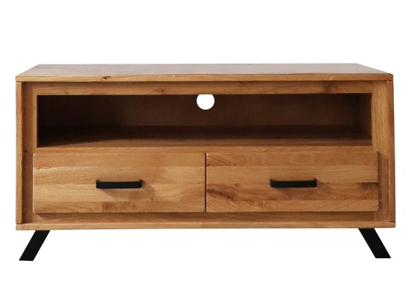 Mała Szafka RTV na Nóżkach Dąb ALAMOS LOFT