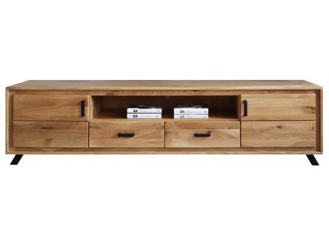Duża Dębowa Szafka pod Telewizor ALAMOS LOFT