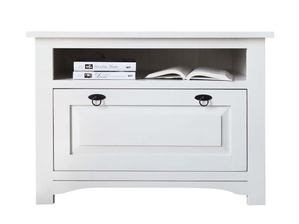 Wysoka Drewniana Szafka pod Telewizor FELIX