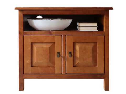 Drewniana Mała Szafka RTV na Nóżkach MENDOZ