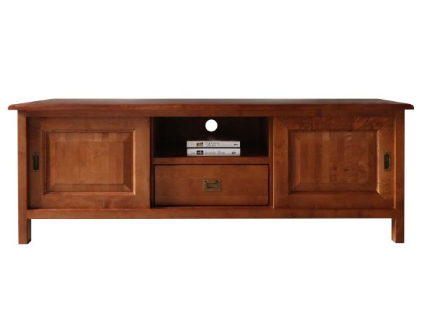 Szafka RTV z Drewna Długa MENDOZ