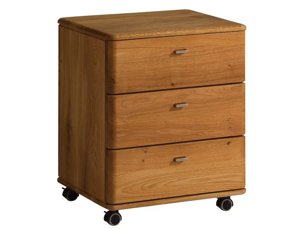 Kontenerek Drewniany Biurowy na Kółkach Maseri