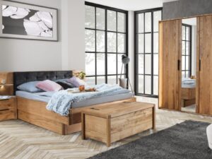 Miniaturka 9 - Meble drewniane sypialnia aranżacja DENVER