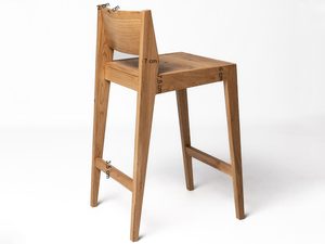 Miniaturka 2 - Dębowy stołek barowy Kordian wymiary detali