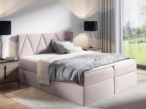 Miniaturka 2 - Łóżko kontynentalne SANZ pudrowy róż