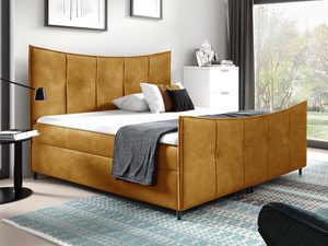 Miniaturka 1 - Kontynentalne łóżko FLAVIA LUX żółte