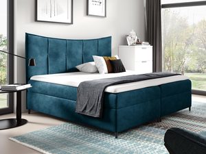 Miniaturka 4 - Łóżko kontynentalne FLAVIA niebieskie