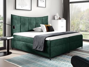 Miniaturka 3 - Łóżko kontynentalne FLAVIA butelkowa zieleń
