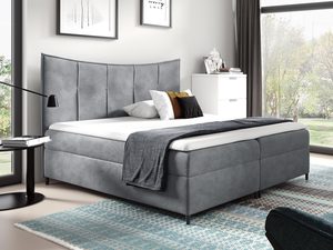 Miniaturka 2 - Łóżko kontynentalne FLAVIA butelkowa szare