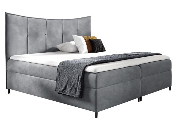 Łóżko kontynentalne FLAVIA białe tło