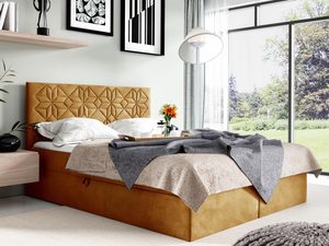 Miniaturka 1 - Łóżko kontynentalne LUA1 żółte