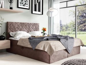 Miniaturka 5 - Łóżko kontynentalne LUA1 jasny brąz