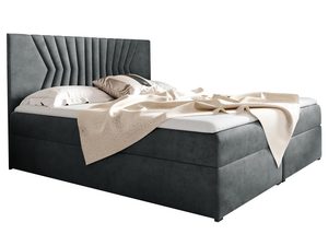 Miniaturka 9 - Kontynentalne Łóżko LUA 2 szare białe tło