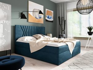 Miniaturka 6 - Kontynentalne Łóżko LUA 2 niebieskie