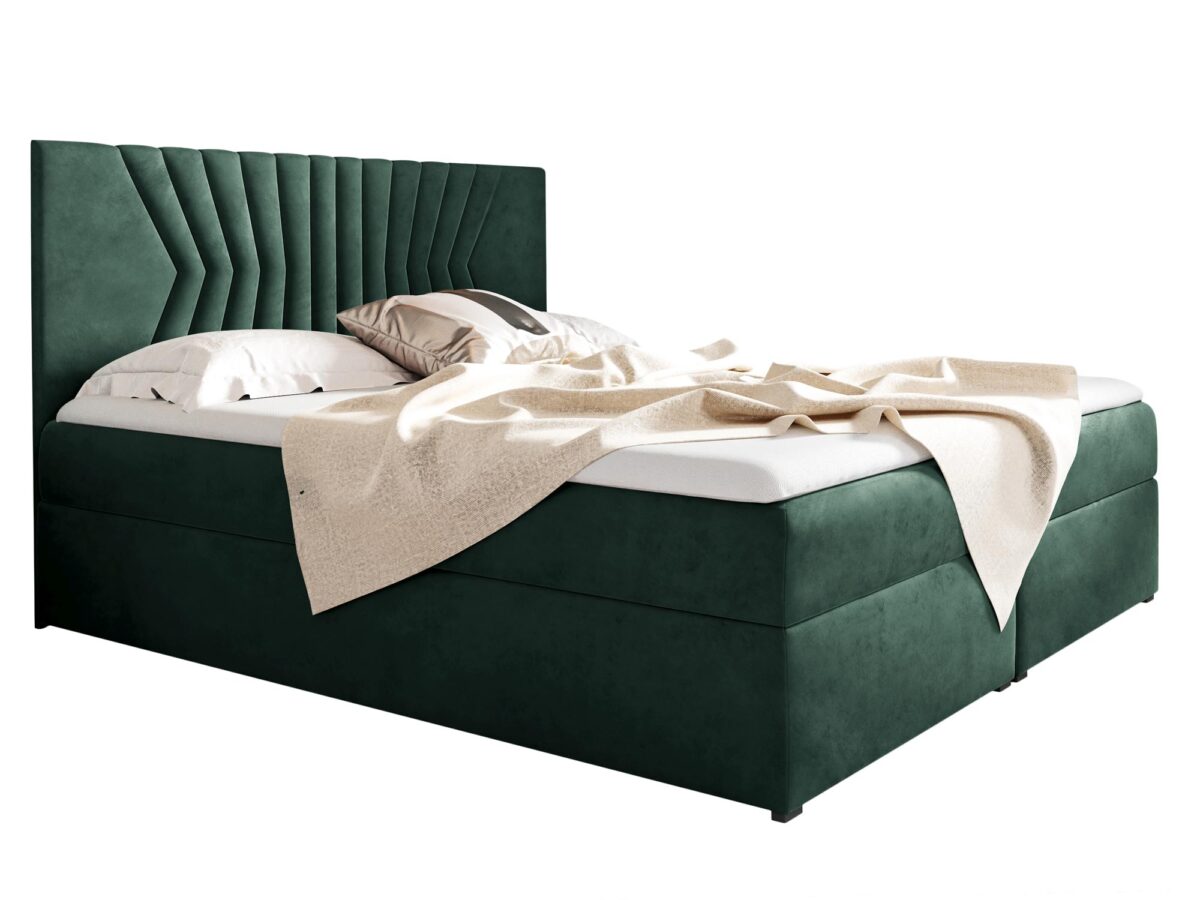 Tapicerowane Łóżko Kontynentalne LUA 2