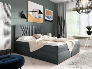 Miniaturka 3 - Kontynentalne Łóżko LUA 2 szare tło