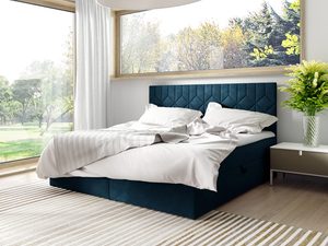 Miniaturka 5 - Łóżko Kontynentalne LUA 5 niebieskie