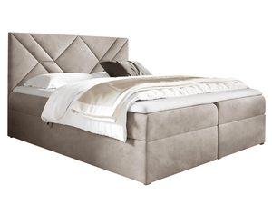 Miniaturka 1 - Łóżko sypialniane beż białe tło LUA 6