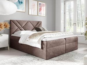 Miniaturka 11 - Łóżko sypialniane brąz LUA 6